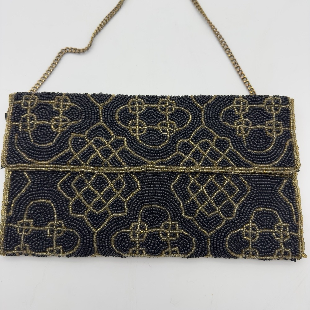 Berry For Nordstrom Beaded Purse Clutch Evening Bag Sequin Art Deco Style